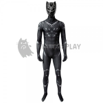 Black Panther Cosplay Costume Halloween Printed Spandex Suit