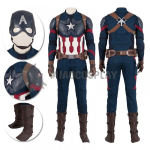 Captain America Cosplay Costume Avengers Endgame Movie Level Suit