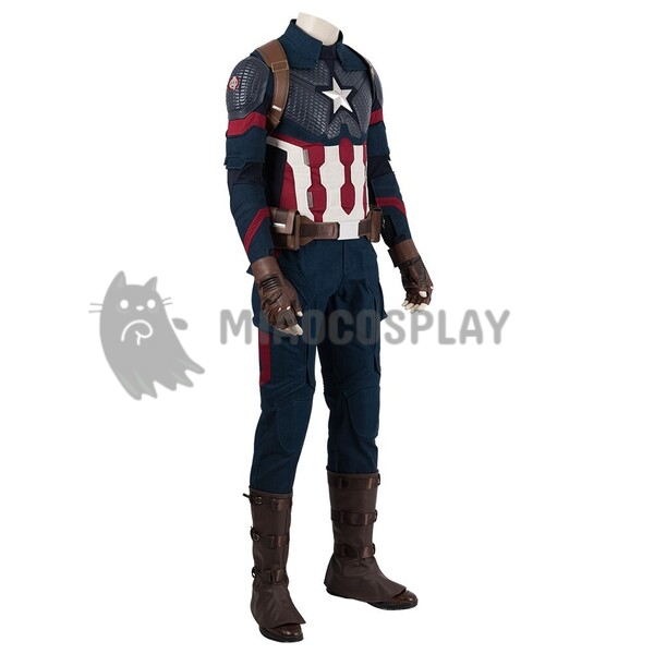 Captain America Cosplay Costume Avengers Endgame Movie Level Suit