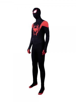 Miles Morales Spiderman Costume Into the Spider-Verse Cosplay Suit