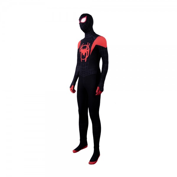 Miles Morales Spiderman Costume Into the Spider-Verse Cosplay Suit