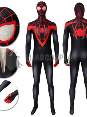 Ultimate Spider-Man Miles Morales Costume Spider-Man Halloween Cosplay Suit Adult