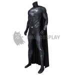 Black Superman Costume Justice League Clark Kent Cosplay Printed Suit