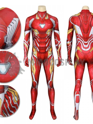 Iron Man Costume 3D Printed Iron Man Spandex Cosplay Suit Adults