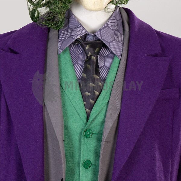 Joker Costume Dark Knight Joker Purple Cosplay Suits With Mask