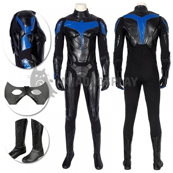 Nightwing Costume Titans S1 Dick Grayson Nightwing Cosplay Suit