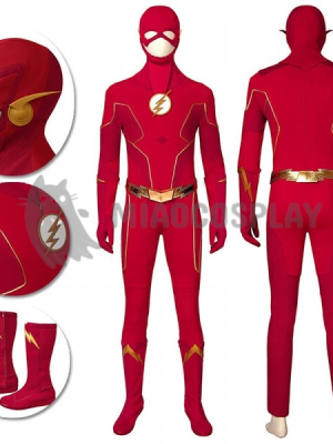 The Flash Costumes The Flash Barry Allen Season 6 Cosplay Suit