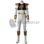 White Power Rangers Costume Tommy Oliver Mighty Morphin Cosplay Suit