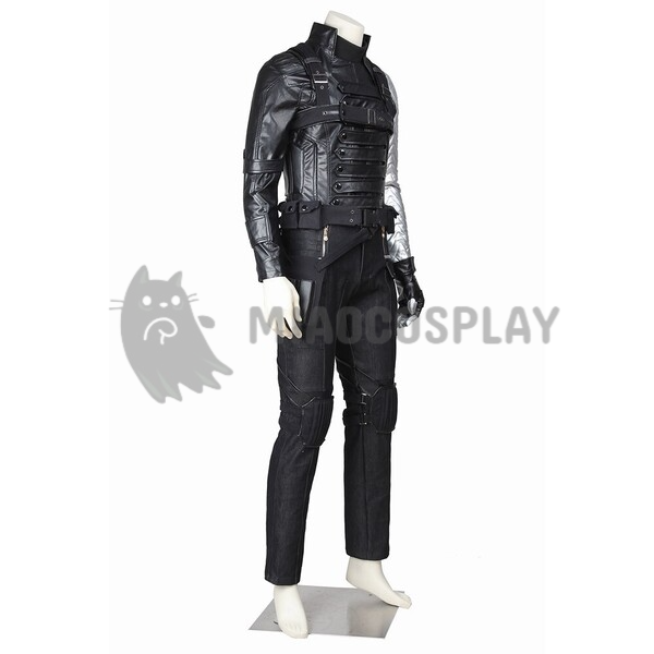 Winter Soldier Costume Captain America 2 Winter Soldier Bucky Barnes Cosplay Battle Suit